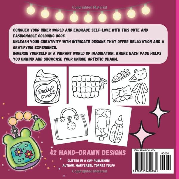 Glowing Era: Self- Care Therapy, Bold and Easy Coloring Book New