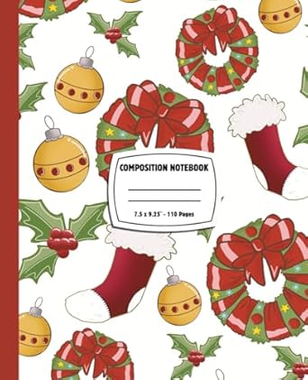 Christmas theme Composition Notebook