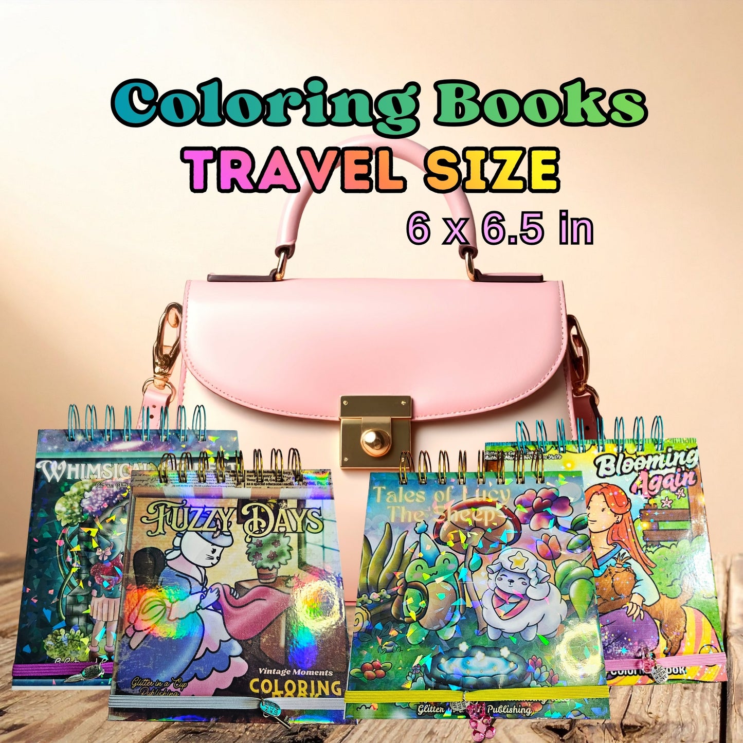 Travel size coloring books