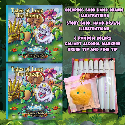 Story book and coloring book kit Paperback