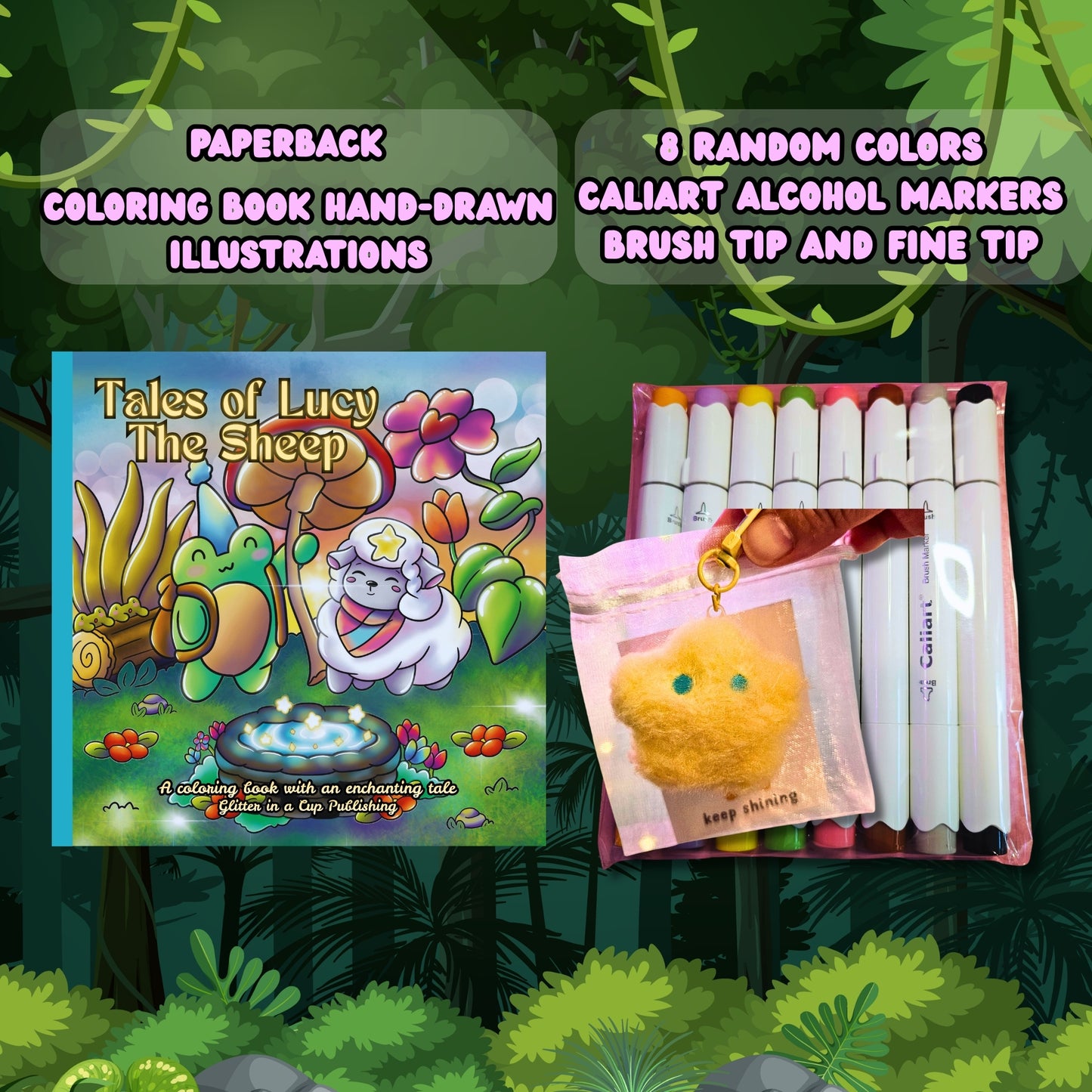 Tales of Lucy The Sheep Coloring book single and set options