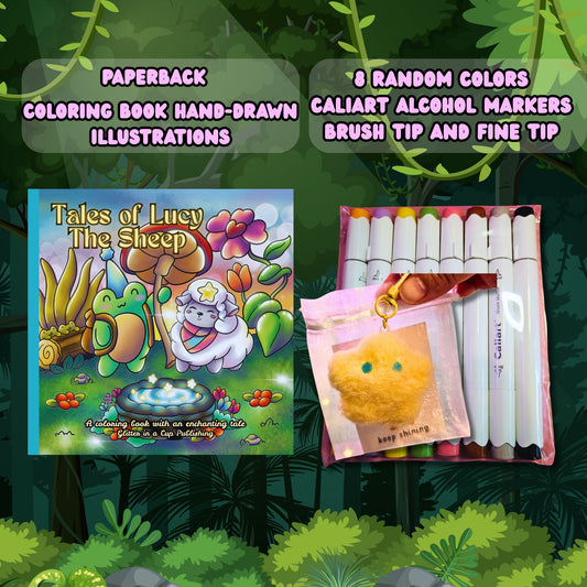 Tales of Lucy The Sheep Coloring book single and set options