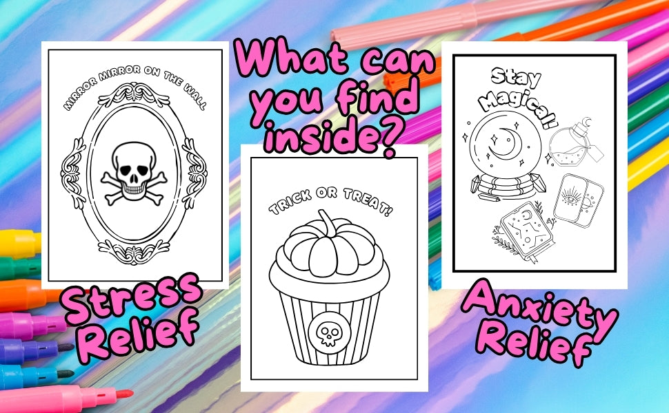 Spooky Halloween Coloring Book for adults