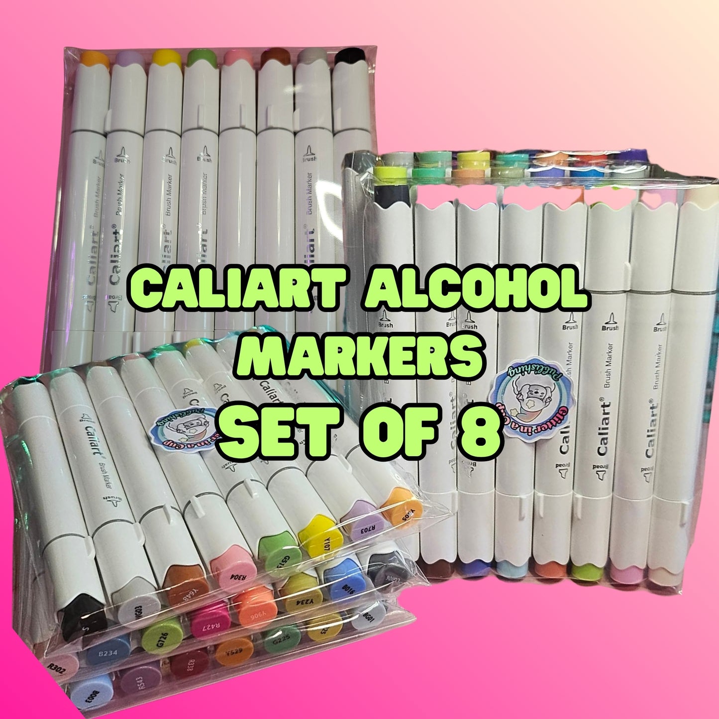 8 pack Caliart Alcohol Markers