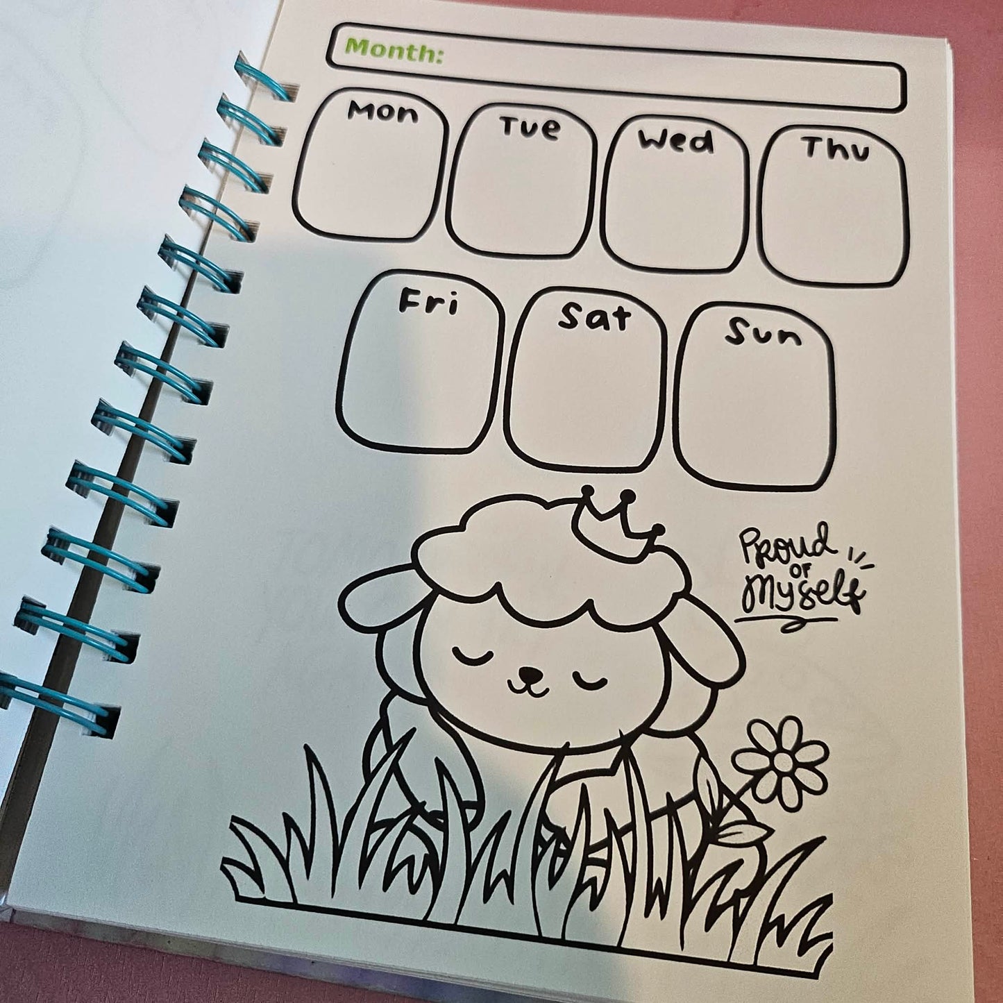 Coloring Book Journal Hard Cover
